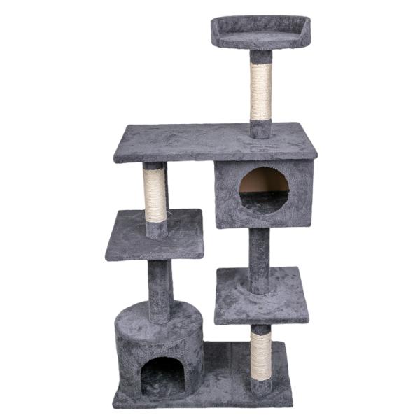 2WAY キャットタワー グレー (猫タワー キャットツリー 猫用品