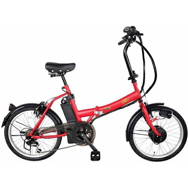 【電動アシスト自転車】SUISUI 折りたたみ式レッド スイスイ、電動アシスト 自転車・電動アシスト折りたたみ】 カイホウ