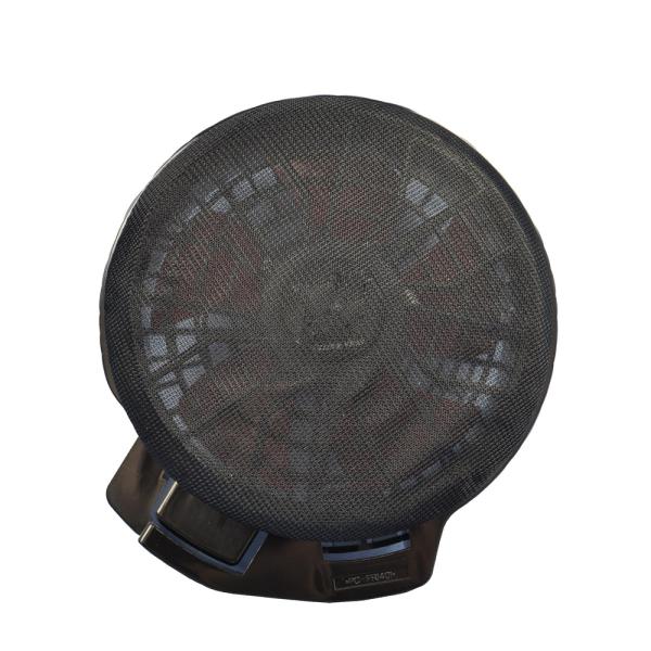 空調服 ファンカバー フラットタイプ ブラック 20枚入り  5941091 (空調ウェア ファン付き作業着 ファン 保護カバー ネット ミズケイ)●解体工事やゴミ収集作業などの粉塵やホコリを軽減する作業に適しているファン保護カバーです。●...