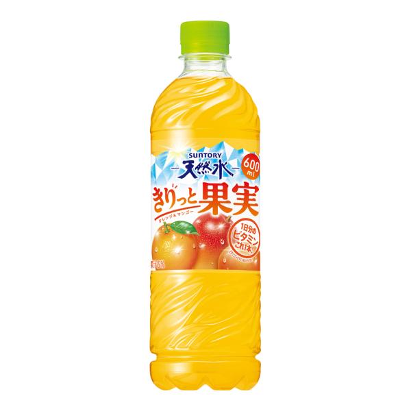 ソフトドリンク Lily SUNTORY（サントリー） 天然水 きりっと果実 オレンジ＆マンゴー 600ml
