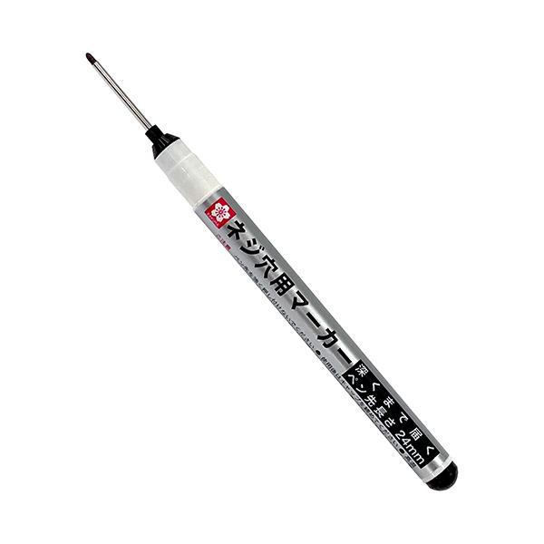 ネジ穴用マーカー ペン先長さ24mm ブラック KPKL-S#49 (ネジ止め マーキング 狭所 メンテナンス 黒 サクラ)●奥まで届く扱いやすい細身のマーカーです。●ネジ穴のマーキングに最適。●ペン先の長さが24mmで奥深くまで届きます。...