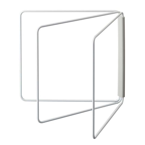 折り畳み布巾ハンガー プレート ホワイト  山崎実業 タオル掛け タオルハンガー 布巾ハンガー キッチン雑貨　物干し●簡単に広げてスリムに折り畳める●3枚掛けの布巾ハンガー!折り畳めば幅が約2cmとスリムになるので、収納場所にも困りません。...