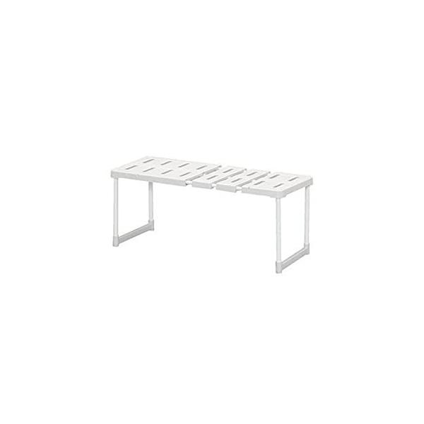 アイリスオーヤマ 伸縮押し入れ整理棚 グレー （4個セット） SOR-370 4905009670437押入れのサイズに合わせて伸縮できる整理棚です。天板の補強パイプを3本にすることで強度を増し、天板の歪みがなくなり、安定して収納することが...