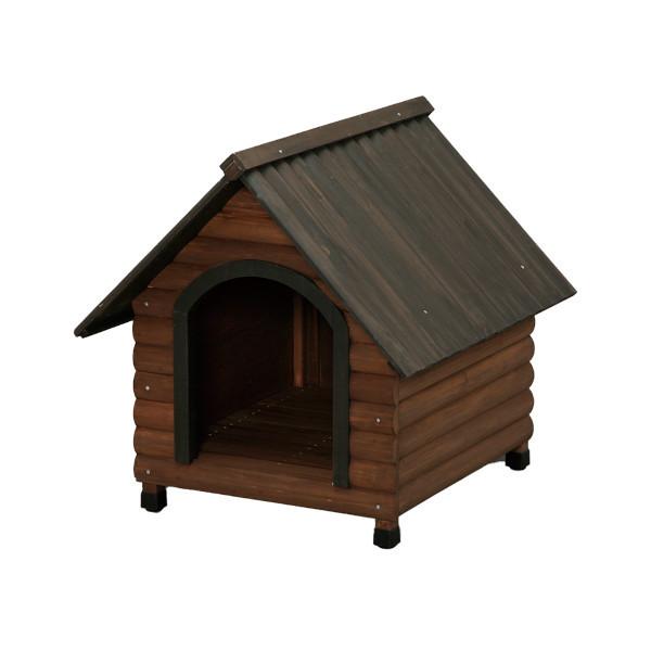 送料無料】 ログ犬舎 ダークブラウン LGK-750 アイリスオーヤマ [犬