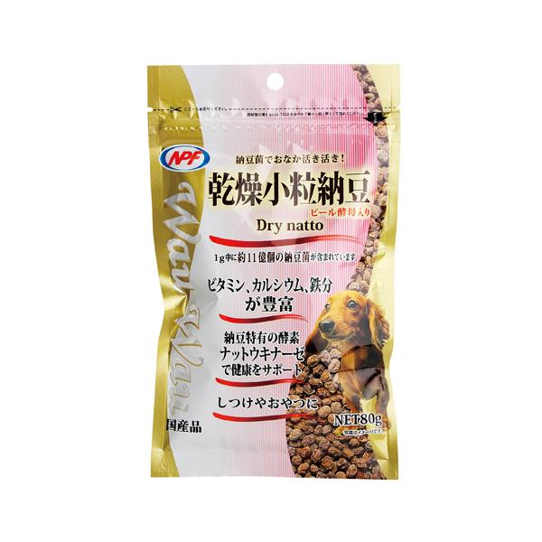 他サイト： 犬のおやつ 乾燥小粒納豆 WauWau 日本製 80g (ドッグフード 犬用 ドライ納豆 ビール酵母入り ペットフード ナチュラルペットフーズ) 爆買の商品画像