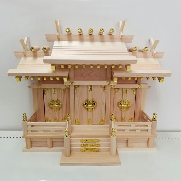 神棚 屋根違い三社 小 ミズキ 神具 Diy Com 通販 Paypayモール