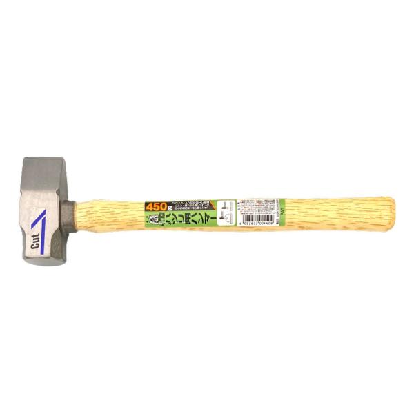 須佐製作所 王将 ハツリハンマー 片口型 (大工道具 金槌 石頭槌 片口