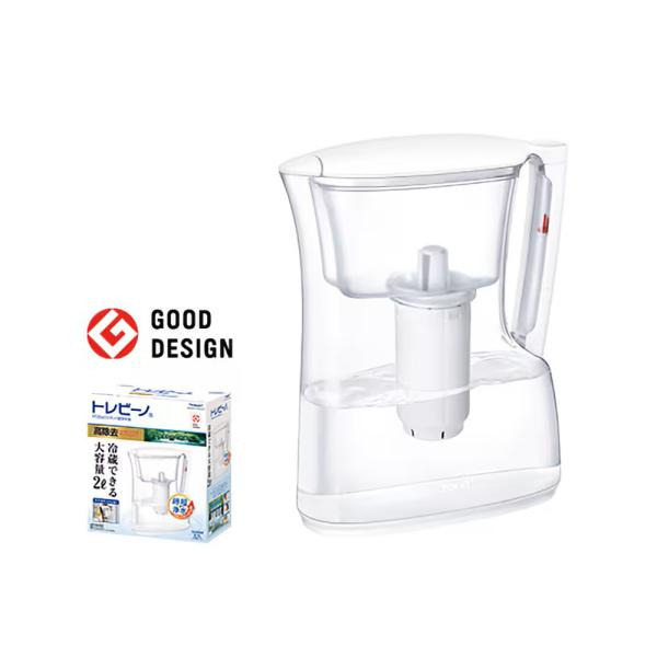 トレビーノ ポット型浄水器 2.1L 高除去タイプ PT304SV (冷蔵庫保管 冷水ポット型 ボトル型 家庭用 東レ)●体に大切なカルシウムやマグネシウムなどのミネラル分を損なうことなく、安心しておいしくお飲みいただけます。●カートリッジ...