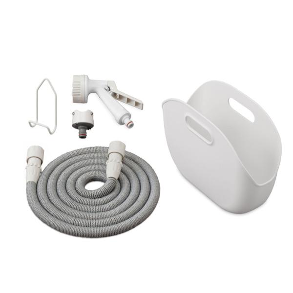 他サイト： 伸縮ホース ポータブルセット水流切り換え4種 SHP-7 (コンパクト 洗車 水やり 花壇 ガーデニング アイリスオーヤマ) 爆買の商品画像