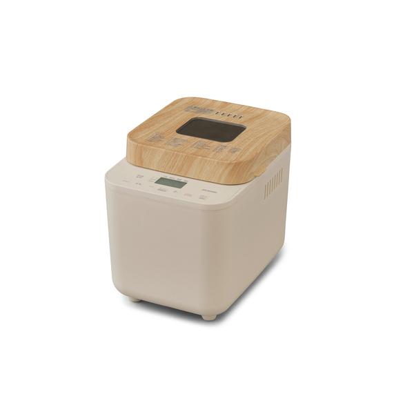 アイリスオーヤマ コンパクトホームベーカリー サンドベージュ IBM-010-C (パン焼き器 家庭用 調理家電 1斤 食パン ブレッド ベーカリー bread おしゃれ コンパクト IRIS)●24種類の自動メニューで「こね」「ねかし」「...