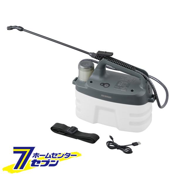 充電式噴霧器 4L ホワイト/グレー JF-4000 (散布 害虫 雑草 駆除 消毒 水やり ガーデニング ショルダーベルト付 アイリスオーヤマ) 爆買