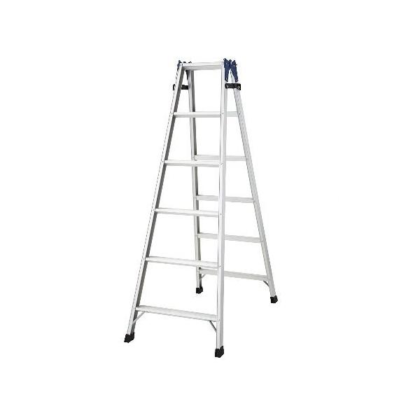 長谷川工業 (法人様限定)はしご兼用脚立 アルミステップ幅広タイプ