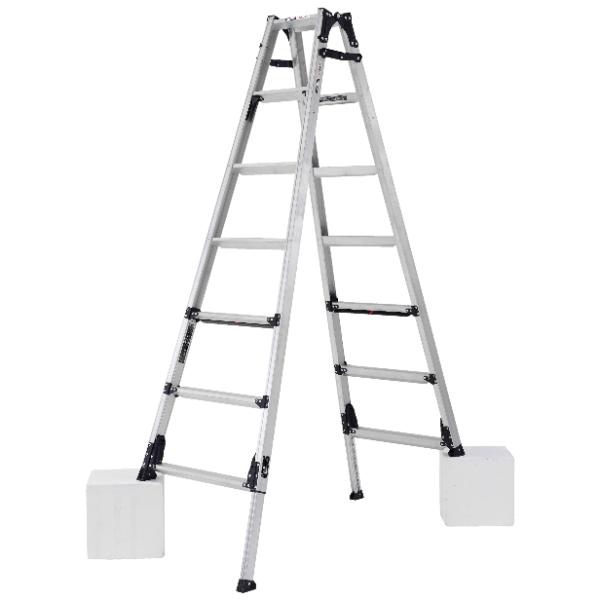 ALINCO 伸縮脚付はしご兼用脚立 約210cm GUS-210 アルインコ ALINCO 伸縮脚付はしご兼用脚立 約210cm GUS-210 アルインコ