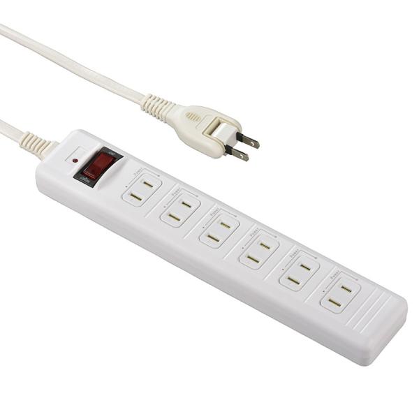 オーム電機 発煙ガードスイッチ付タップ 6個口 3m [品番]00-2219 HS-T63HJ3-W 4971275022195● 通電遮断機能で通電火災からしっかり守る、発煙ガードスイッチ付タップ● 特許（第5853076号）技術採用で異...