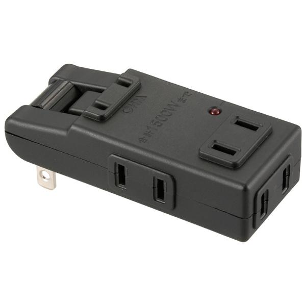 他サイト： オーム電機 雷に強いマイクロタップ 4個口 黒00-6959 HS-AKS4PBT-K[電源タップ・延長コード:雷ガード付タップ] 爆買の商品画像