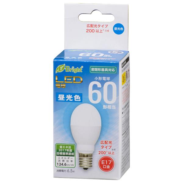 OHM（オーム電機） LED電球 小形 E17 60形相当 昼光色06-3634 LDA7D-G