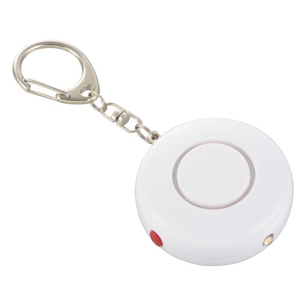 防犯ブザー 白色LEDライト付 大音量85dB (品番)08-4108 OSE-MSA720W             (セキュリティ・防災用品:防犯ブザー オーム電機)●コンパクトサイズでも大音量85dB。●白色LEDライト付。●フック付...