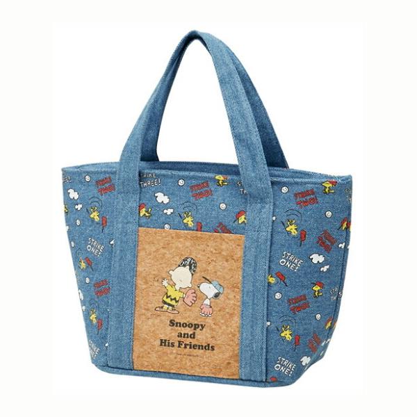 他サイト： コルクポケット付デニムバッグ SNOOPY KBCO3 スケーター [ランチバッグ 保冷](ポイント利用)の商品画像