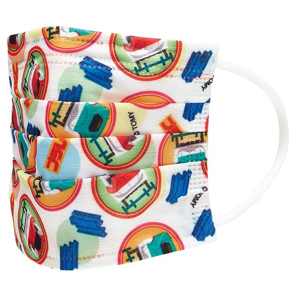 他サイト： スケーター 不織布子供マスク 7枚入り プラレール MSKP3N (衛生マスク 子ども用 こども 子供 キッズ 衛生用品 キャラクター)(ポイント利用)の商品画像