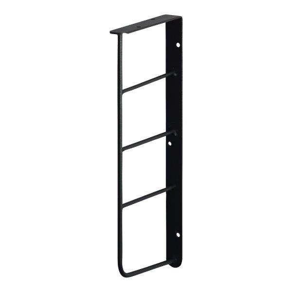 平安伸銅工業 ラブリコ シェルフフレーム ミニ L型 1x4木材用 1個入 クロ WFK-24 (棚枠 枠 壁取付 黒 ブラック LABRICO)●棚板にはパイン材（幅10cm）や1x4材、厚さ12~25mmのパイン材がご使用いただけます。...