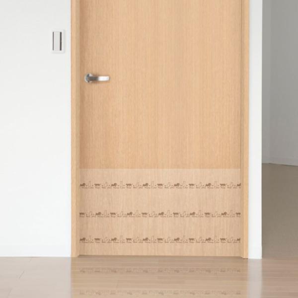 明和グラビア 貼ってはがせるツメ傷保護シート ネコ 80cm×180cm PTS-02 BR (破れ 保護 透明 賃貸 犬 ネコ ペット 壁 襖 ドア)●ペットのツメキズから壁や家具を守るシートになります●貼ってはがせるるシートです●塩化ビ...