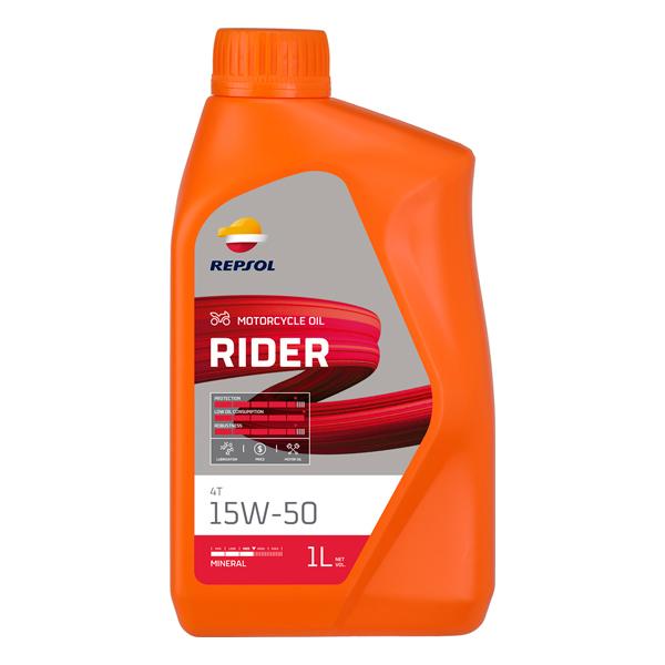 レプソル REPSOL レプソル RIDER・RIDER 4T 1L 15W50 鉱物油 API SL JASO MA2 007438 (エンジンオイル バイク用品 メンテナンス 整備 ) 爆買
