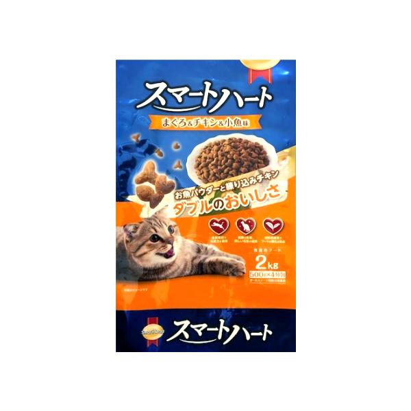 スマートハート 猫用 まぐろ&チキン&小魚味 2kg 森光商店