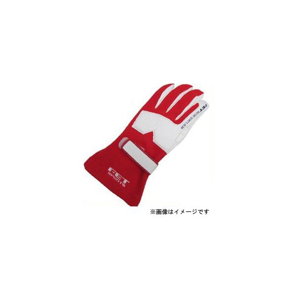 FET SPORT 3Dレーシンググローブ(レーシンググラブ) レッド/ホワイト Mサイズ FET [手袋]