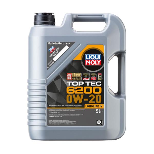 LIQUI MOLY 0W-20 エンジンオイル 5リットル　リキモリ リキモリ トップテック 6200 0W-20 5L (車用エンジンオイル