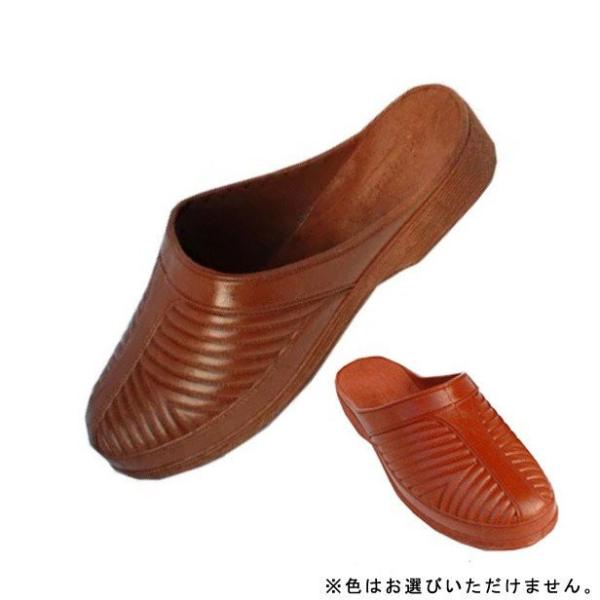 ゴムサンダル 紳士No.180 ブラウン系 L 10足セット メンズ 丸中工業所