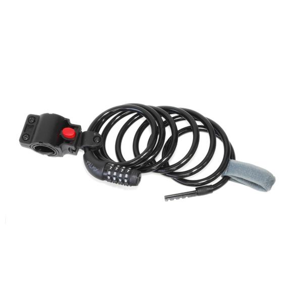 リンエイ PALMY ナンバーセットコイルロック ブラック P-C8-180 139