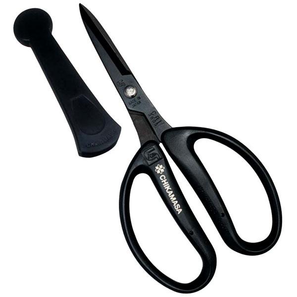 他サイト： （メール便送料無料）近正 チカマサ フローリスト アレンジはさみ フッ素 キャップ付 CRI-360SFBK ブラックの商品画像