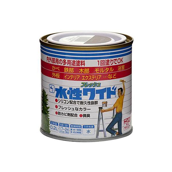 他サイト： ニッペホームプロダクツ 多用途 屋内外対応 水性塗料 水性フレッシュワイド 0.2Lの商品画像