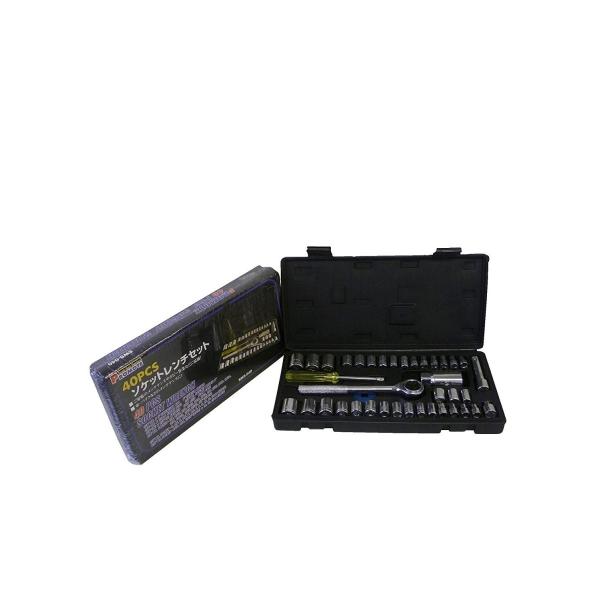 *ご家庭のメンテナンスやホビー作業に最適！*バイクや自転車のメンテナンスに！*ホビーやバイク・自転車のメンテナンスに！*40pcsセット内容ラチェットハンドル3/8×170mm・エクステンションバー3/8×70mm・スパークプラグ3/8×2...