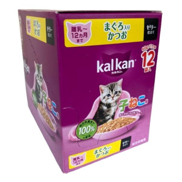 他サイト： マースジャパン カルカン パウチ 子ねこ用 まぐろ入りかつお 60g×12袋入 ゼリー仕立て キャットフード 猫用 ウェットの商品画像