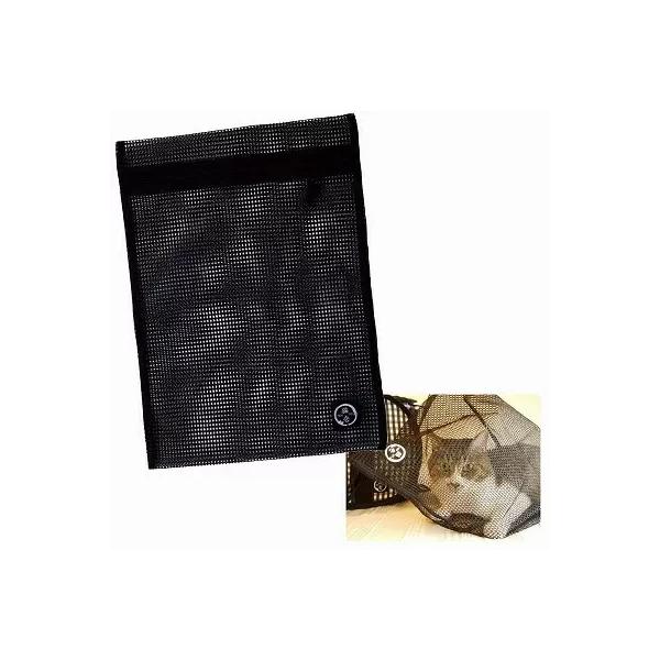 １）ラクにキャリーに入れることができます。移動中の脱走も防げて安心です。２）ネットの上からシャンプーをすればお風呂嫌いの子もおちつきます。３）爪を切るときにネットの目から爪を出してカットします。仕様・注意事項内容量：1個サイズ：185×14...