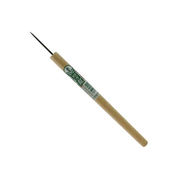 木材の穴あけ加工。木釘の下穴に、家具、指物、建具などの加工に使用します。四方錐は本来、木釘を打つ前の釘の通り道としての穴をあけるための物です。四方錐で開く穴は木釘の断面と同じく円錐状になります。●大●刃部：炭素工具鋼(SK-5)●柄：天然木