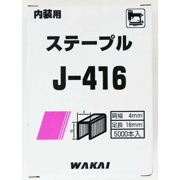 若井産業 WAKAI ステープル 4mm幅 PJ-416 （コンパクト便可