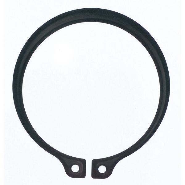 軸上の位置決めに使用します。生地で錆びやすい為、常に油のかかる環境下か耐食性を必要としない場所に使用します。※画像は代表画像です。位置決めしたい所の軸に円周溝を設け、この溝に入れて軸方向の動きを止めます。着脱には専用工具(プライヤー)が必要...