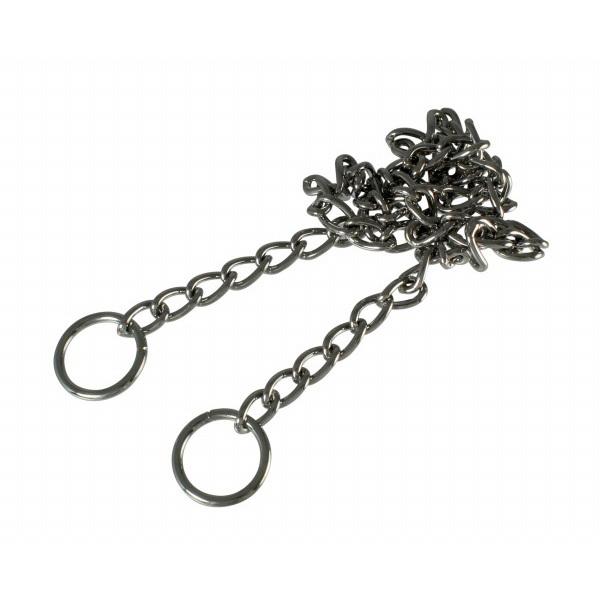 安定した強度のベーシックチェインにしっかりとした溶接リングを組み合わせました。●DIYや、室内の装飾などに、クロームメッキを施した鉄のチェインです。仕様・注意事項●参考使用荷重：40kg