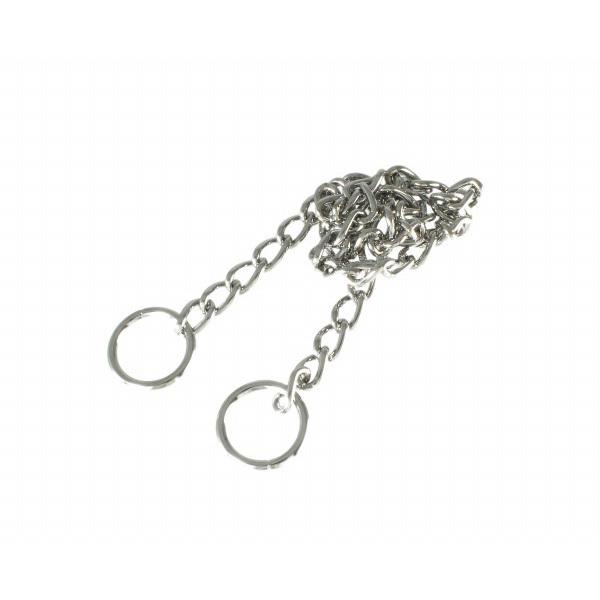 安定した強度のベーシックチェインにしっかりとした溶接リングを組み合わせました。●DIYや、室内の装飾などに、クロームメッキを施した鉄のチェインです。仕様・注意事項●参考使用荷重：40kg