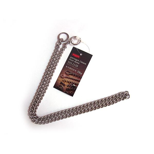 キーホルダーチェーンや物をかけたり、吊るしたりするのに便利です。●アンティークの風合いが魅力なチェーンです。仕様・注意事項：●全長：600mm●参考使用荷重：25.0kg●材質：鉄