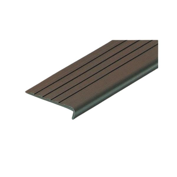 階段のすべり止め金具です。●タイヤレスの為、施工が簡単&amp;スピーディ。仕様・注意事項：●材質：硬質ＰＶＣ樹脂●サイズ（約）：38幅×910mm●色：ダークブラウン