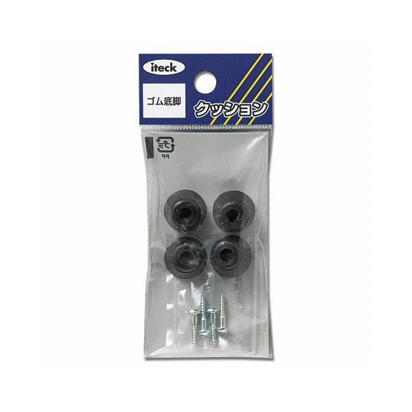 床にやさしいゴム底脚です。●傷の防止。●ビス付です。仕様・注意事項●サイズ：15丸×10mm●4個入り。