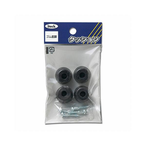 床にやさしいゴム底脚です。●傷の防止。●ビス付です。仕様・注意事項●サイズ：20丸×12mm●4個入り。