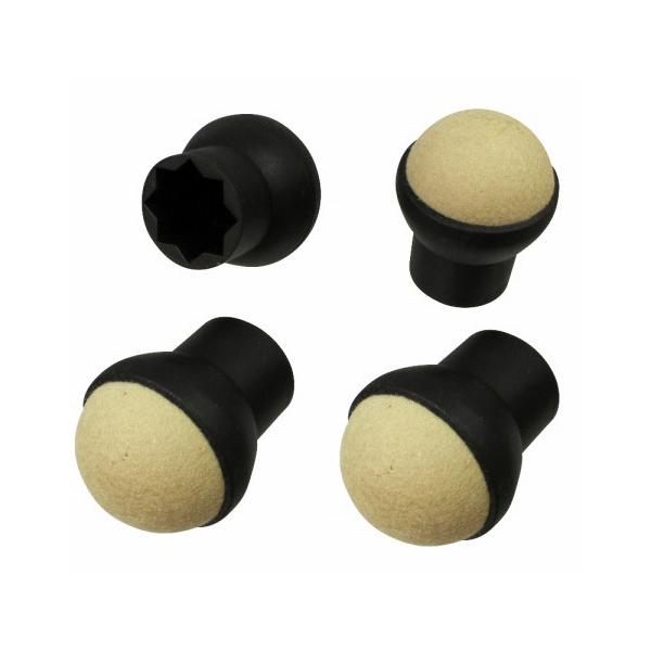 音・傷を防ぎ、イスがスイスイ動く！●イスの脚に取り付ける脚キャップです。滑らかな動きでイスがスイスイ動きます。●丸脚、角脚にご使用いただけます。仕様・注意事項●適合サイズ：19〜21●材質：エラストマー樹脂・ウール100％