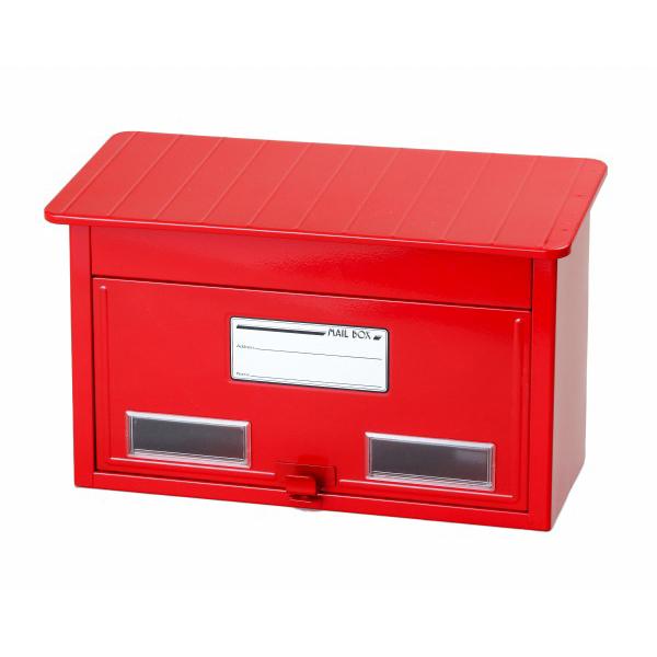 ポスト　未使用展示品　ポモ　レッド 家庭用プラスチックポスト レッド PP-30(R) 郵便ポスト 幅39cm 高さ
