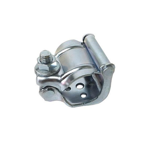 27.2φ単管パイプと木材を、ジョイントする際に使用します。●パーツ使用で、いろいろな組み合わせができます。仕様・注意事項：●材質：鉄/メッキ●適用パイプ：27.2φ用●注意事項：足場用で使用できません。