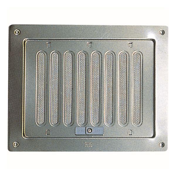 ステンレジスター 角型ガラリ セット シルバー 150×200
