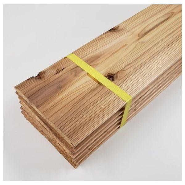 杉 羽目板 二等品 約12mm×135mm×2000mm 6枚束
